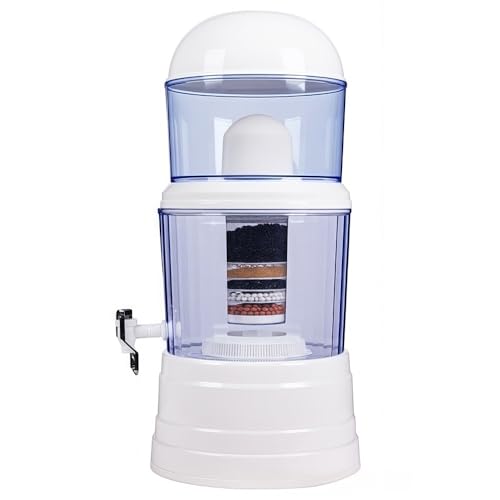 Iuseike - 浄水ポット 浄水器 多層ろ過機能付き 大容量 14L の